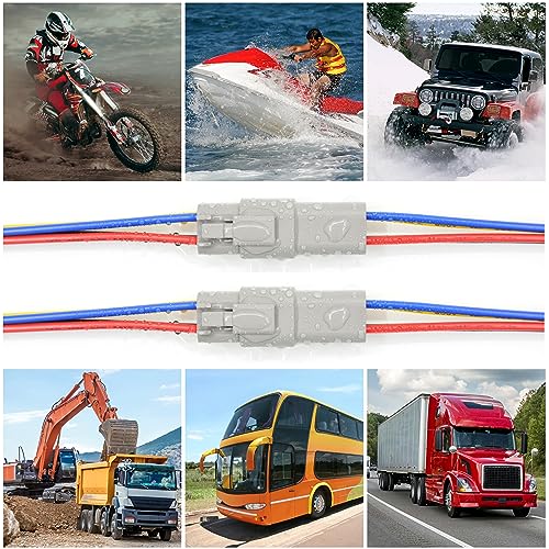 8 Set 4 Pin Deutsch Wire Connector Kit with Waterproof Heat Shrink Tubing for Car, Truck, Boat, 8 Kits (C- 4Pin Wiring 8Pair) - size: DT Connector 8 Sets 4 Pin