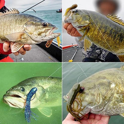 XFISHMAN-Tube-Jig-Heads-for-Bass-Fishing-Tube-Bait-Hooks 1/16oz 1/8oz 3/16oz 1/4oz (12-Pack) - color: 4/0 Hooks, size: 3/16oz (12-Pack)
