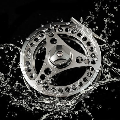 EX-ALC Fly Reel 3/4 5/6 7/8 9/10WT CNC Machined Large Arbor Aluminum Fly Fishing Reels Silver/Gunsmoke Fly Reels - color: Gunsmoke, size: 5/6WT Fly Reel