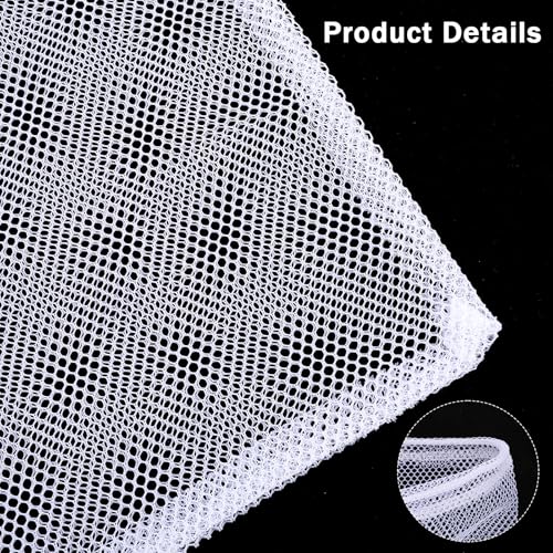 Mesh Chum Bag, 4 Pcs Bait Chum Bucket for Enhanced Fishing Attraction 12×18 inch, Nylon Drawstring Laundry Bags, White Net Storage Bags for Saltwater Fishing Kitchen Gifts Travel College - size: 12 x18 inch