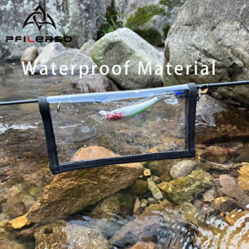 Fishing Lure Wraps 12PCS Clear See-Through PVC Fishing Lure Covers Protect Children Pets and Fishermen Safe from Sharp Hook Transparent Lures Fishing Bait Hook Storage 6L+6M - color: 12Pcs（6L+6M）