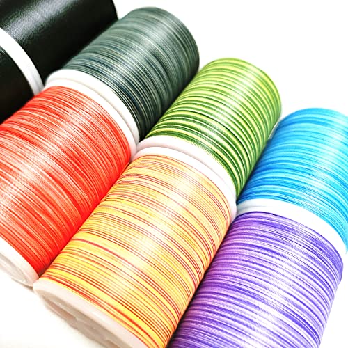 (8pcs*240yd) Kalavarma Rod Wrapping Thread for Fishing Rod Wrapping Thread Rod Building Repair - style: NCP 6+2 klm009