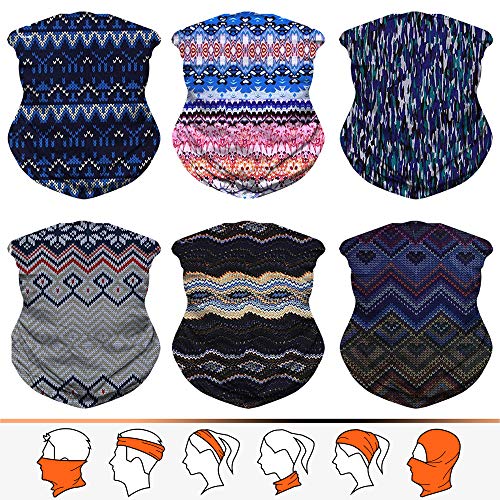 JOEYOUNG Headwear, Bandana, Neck Gaiter Head Wrap Headband Balaclava Magic Scarf - color: A-boho 3