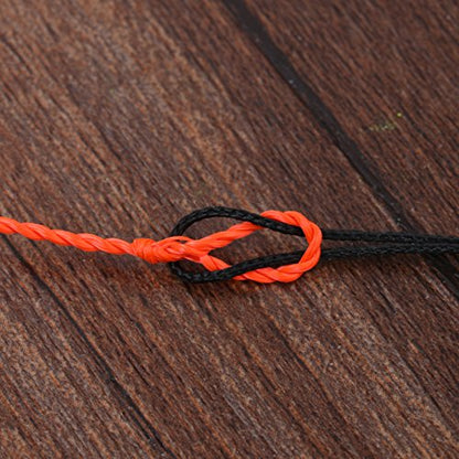 Maxcatch Tenkara Tapered Fly Fishing Line Braided Furled Line 11/12/13ft - color: Tenkara Line Orange/Black, size: 11ft