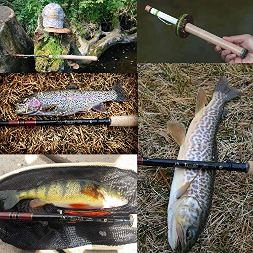 Maxcatch Tenkara Tapered Fly Fishing Line Braided Furled Line 11/12/13ft - color: Tenkara Line Orange/Black, size: 11ft