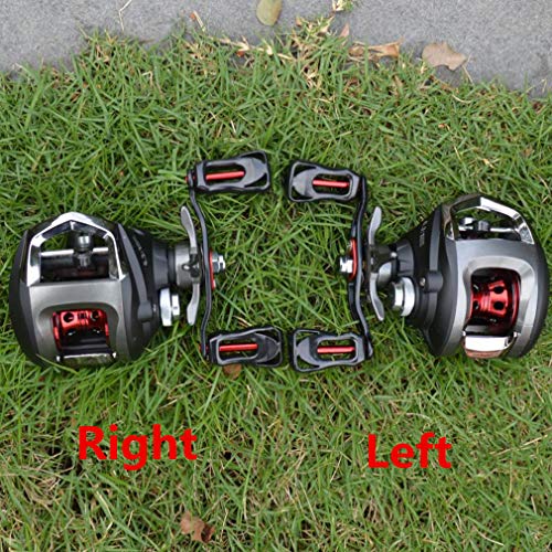 Diwa Baitcasting Fishing Reels Saltwater Freshwater Spincasting Reels Carbon Fiber Drag 18 LBS 12 + 1 Shielded Stainless Steel Ball Bearings Baitcasters Spool Sport Baitcast Reel - style: Right