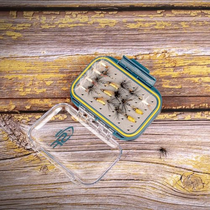 SF Small Waterproof Fly Box Double Sided Floating Fly Fishing Case Storage For Nymph Wet Dry Fly Flies Easy Grip Foam - style: Easy Grip Foam-Small