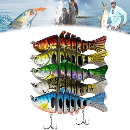 2026 Upgrade 3D Swimming Bait for Freshwater & Saltwater, Fishing Gear Attracts Fishing Lures Walleye Trout Bass, Fishing Lures for Beginners,Robotic Fishing Lure, Amateurs and Professionals - color: 5-pack-B