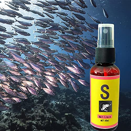 Scent Fish Attractants for Baits - 60ml Natural High Concentration Fish Bait, Safe & Effective Fish Bait Attractant Enhancer Liquid, Practical Anglers Fishing Equipment Accessories - color: 2 PCS