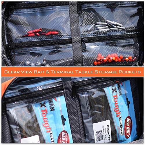 KastKing Signature Lure Bag Utility Binder Tackle Bag - Fishing Gear, Self-Healing Zippers & Padded Handle Design