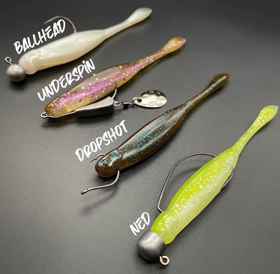 X Zone Lures Hot Shot Minnow Lures for Bass and Walleye, Infused with X Zone Scent Formula, 3.25" (8 Pack) - color: Electric Shad