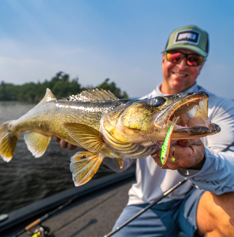 Rapala Shadow Rap (itemprop: name) - color: Glow Red Tiger, size: Body Length: 1-1/2"