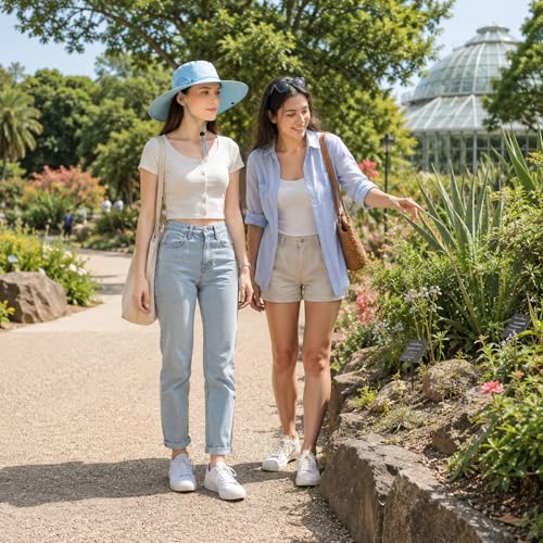 Sun Hat Unisex Face Coverage Shield Neck Flap Cap Garden Lawn Work Sports Hiking Fishing Hats - color: Kcl015-lanse