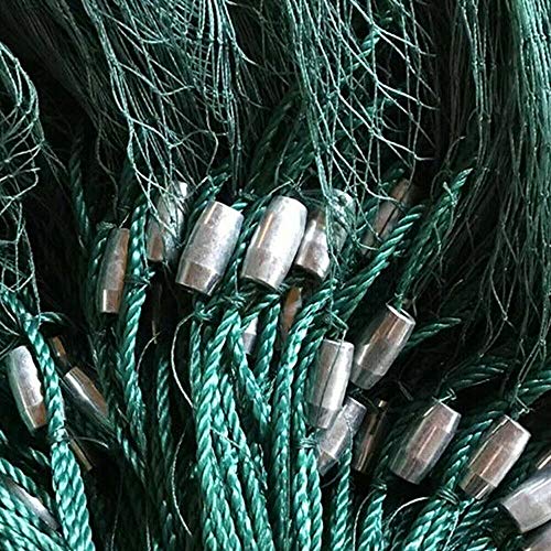 6.5 x 33 ft /10 x 65 ft Fishing Drag Net Fish Beach Polyethylene Mesh Float Bait Trap Durable with PVC Foam Float Bobbers Lead Sinkers for Ponds, Creeks, Rivers - size: 10x65ft