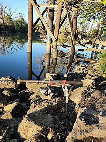 LBW Automatic Spring Fishing Rod Holder for Ground Bank Fishing Pole Holder Hook Setter Adjustable High Sensitivity Stainless Steel Spring Loaded Rod Holder for Fishing