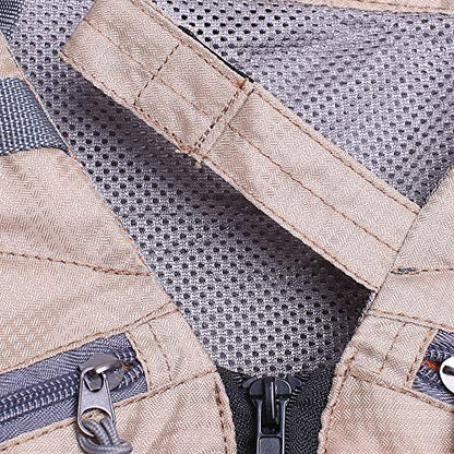 Raprance Fly Fishing Vest Backpack - Adjustable Lightweight and Quick-Dry, with 17 Pocketsfor Trout Bass Saltwate - color: Fv01-khaki