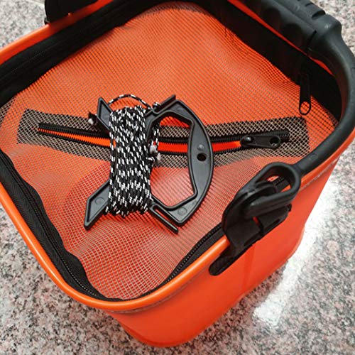 Toasis Live Fishing Bait Bucket 11L 2.9Gal EVA Fish Bucket - color: Orange