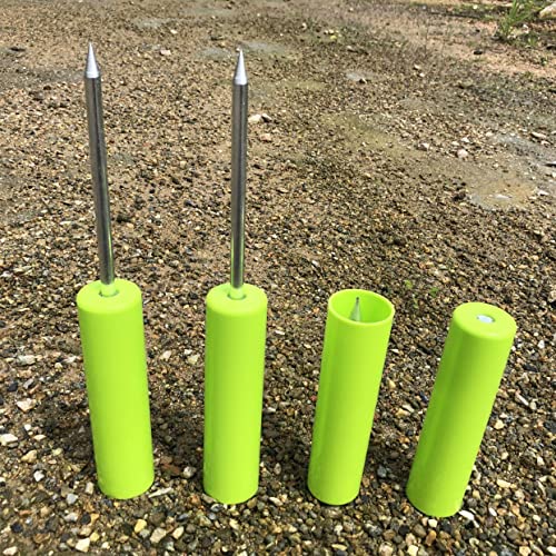 JBRUN Fishing Rod Holder, Fishing Pole Holders Ground, Rod Holders for Bank Beach Fishing, Beach Support Stand Reinforced PVC, Without Hurting The Rod Holder, Alarm Bells…