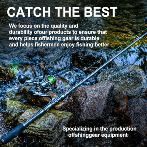 Sougayilang Fishing Rod Reel Combo with Telescopic Fishing Pole Spinning Reel Carrier Bag for Travel Saltwater Freshwater Fishing - size: 5.91 ft, style: A-fishing Full Kits With Carrier Case
