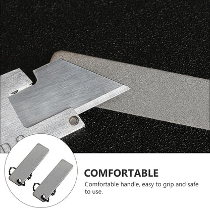 Healifty 2Pcs Pocket Whetstone Sharpening Stone Mini Portable Outdoor Sharpener for Compact Grinding Tool for Camping Pocket Carry 2.51 X 0.74 X 0.07 in