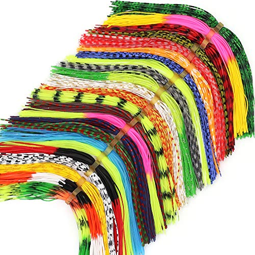 Fly-Tying-Materials-Rubber-Legs-Silicone-Rubber-Skirt 12-24 Colors Fly Tying Supplies - color: 24 Colors kit