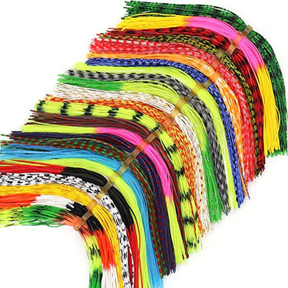 Fly-Tying-Materials-Rubber-Legs-Silicone-Rubber-Skirt 12-24 Colors Fly Tying Supplies - color: 24 Colors kit