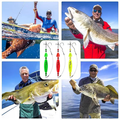 YOTO Santee Cooper Rig, Catfish Rig for Bank Fishing, Catfishing Tackle Rattler Floats, Chunky Rigs Catfish Equipment - style: Spiral Catfish Bells - 3pcs