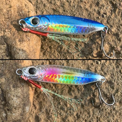 Tripquips Saltwater Jigs Fishing Lures with Ultra-Sharp Hooks, Saltwater Spoon Lure for Tuna Salmon Grouper, Sea Fishing Jigging Lure, Trolling Spoon for Bass Fishing - color: 5PCS-15g/0.53oz