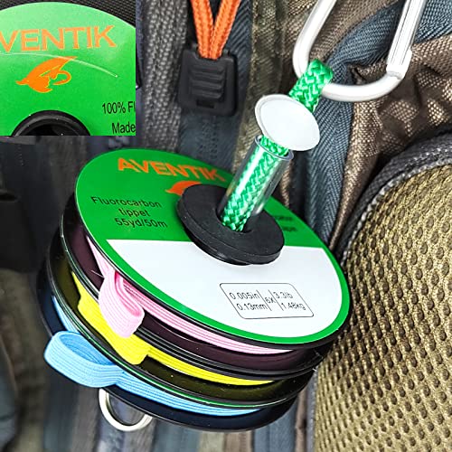 Aventik Fly Fishing Tippet Leader Fluorocarbon Line Fly Line Tippet Holder Fast Sinking Invisible - size: 3pc-5X