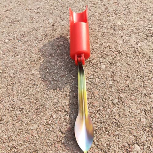 Fishing Rod Holder with Ground Spike Insert, Foldable Plastic Metal Lightweight Stand for Shore Bank Sea Freshwater Saltwater Outdoor Angling