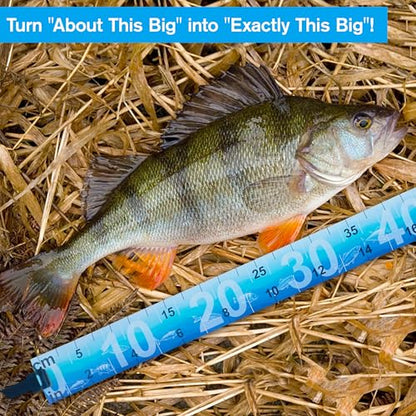 OROOTL Fish Ruler Fishing Measuring Tape, 2 Packs 36in/90cm Folding Fishing Ruler with Storage Strap Portable Roll Up Waterproof Fish Tape Measure Tool