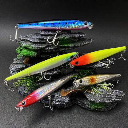 3pcs Boxed Premium Set Fishing Lure Long Cast Mino Ocean Lake Submersible Lure - color: AH1131B-4.3'' 1.1oz