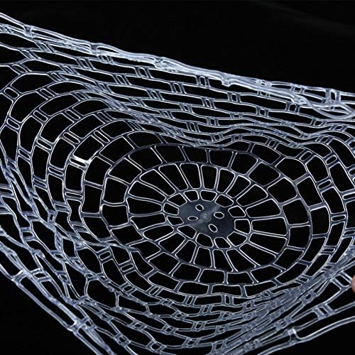EBTOOLS Depth 10.6inch Rubber Fishing Mesh, Fly Fishing Net Fish Landing Net Replacement, Trout Bass Net Soft Rubber Mesh Catch and Release Net