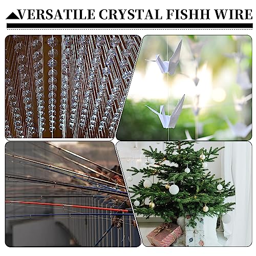 200 Meters Fishing Line, 0.8mm 57LB Clear Nylon Fishing Line for Fishing, Hanging, Crafts