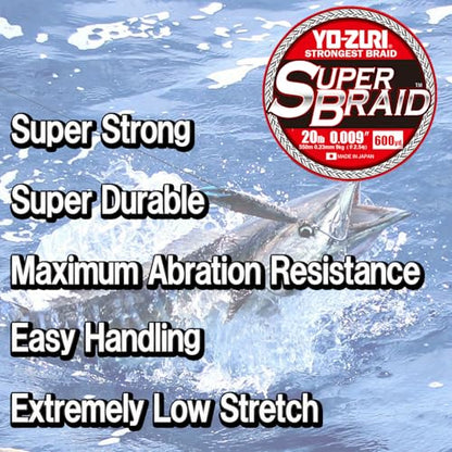 Yo-Zuri Superbraid Fishing Line - color: Blue, size: 300 Yd
