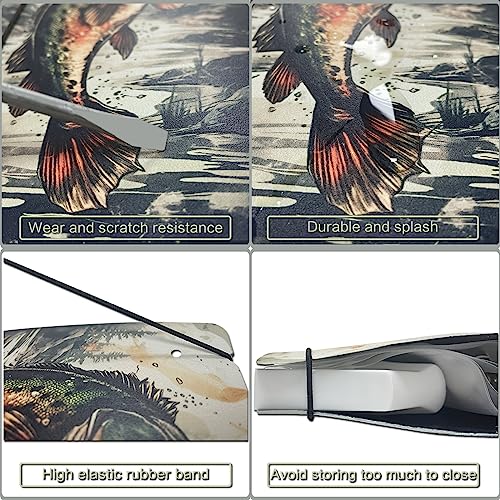 Fishing Lure Bag Binder, Soft Plastic Bait Storage Binder, Saltwater Resistant Tackle Bag with 9 Pocket Sleeves, Organize Storage Lines, Hooks, Sinkers, Rigs, Jigs Bait Bags for Fishing