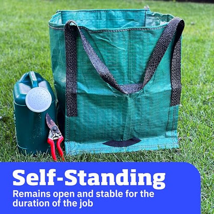 DURASACK Heavy Duty Storage Tote Bag 22-Gallon, Green | Rugged Woven Polypropylene Moving Bag, Reusable Self-Standing Design, Holds up to 500 Pounds - color: Green, size: Single