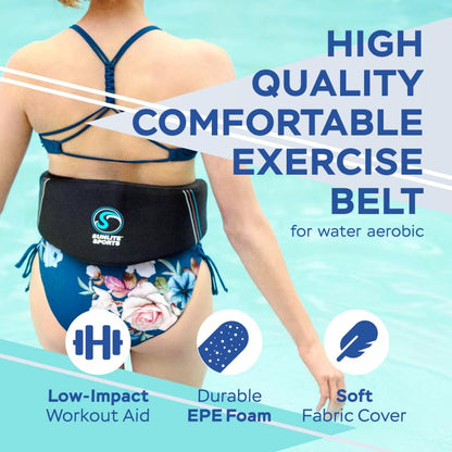 Sunlite Sports AquaFitness Deluxe Flotation Swimming Belt - Water Aerobics Equipment for Pool, Low-Impact Workout - size: X-Large