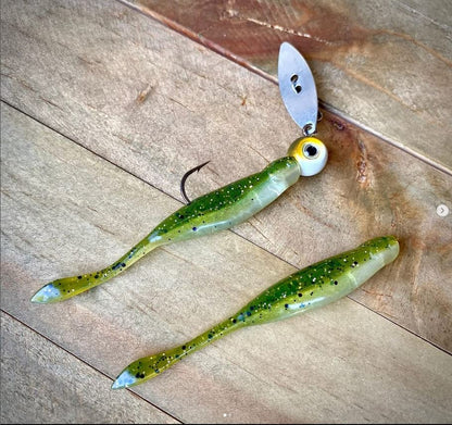 X Zone Lures Hot Shot Minnow Lures for Bass and Walleye, Infused with X Zone Scent Formula, 3.25" (8 Pack) - color: Bream