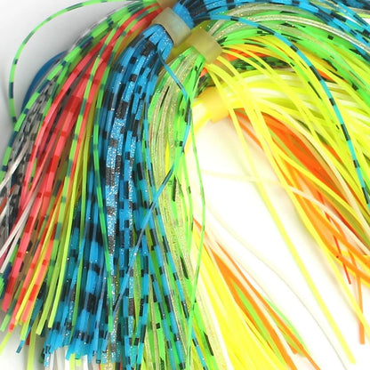 Silicone Jig Skirts Material Squid Rubber Jig Head Lures Spinnerbaits Buzzbaits Fly Fishing Material Crystal Flash bass jig Skirts Replacement Fishing DIY Accessory - color: 20 Bundles-B