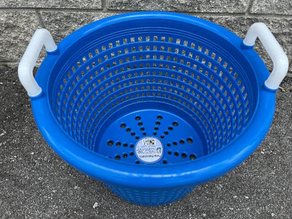 Handy Basket - Blue for Fishing, Laundry, heavy duty, hold up 40 lbs, can take hot and cold condition, used by commercial fishermen for decades.