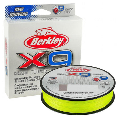 Berkley x9 Braid Fishing Line - color: Crystal, size: 164yd, style: 10lb Test