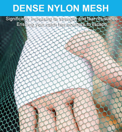 Foldable Fishing Net, Nylon Minnow Trap Crab Trap Crab Net, Drop Net for Pier Fishing, Drop Nets for Pulling Up Fish with Rope, Portable Bridge Fishing Nets for Minnows Crawfish Shrimp - size: 32inch