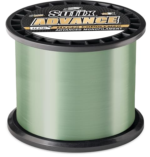 Sufix Advance Lo-Vis Green Monofilament 250-330 Yard Spools - style: 12 Pound - 330 Yards