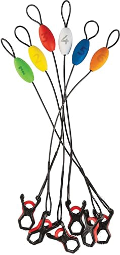 Rapala Lip-Grip Cull Tags, Multi, 1 Count (Pack of 1) | Non-Puncture Color-Coded Fish Tagging System for Easy Tournament Fish Management