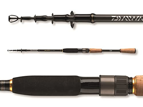 DAIWA 2021 Ballistic X Tele Spin, Telescopic Spinning Fishing Rod - size: 6.89 Ft / 0.28-1.24 oz